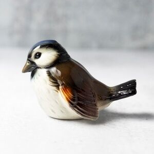 Vintage Goebel Brown Bird Blue Throated Sparrow CV74 Figurine West Germany